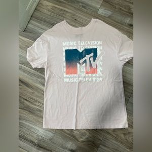 MTV pale pink tshirt
